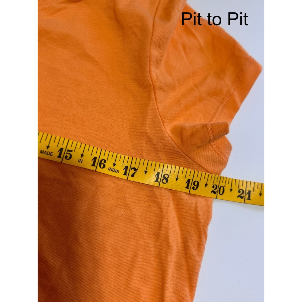 No Boundaries Orange Tee Shirt Womens XXL Soft Casual Basic Short Sleeve Top - Picture 4 of 5